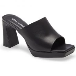 Jeffrey Campbell The Platform High Heel Slide In Black Shoes