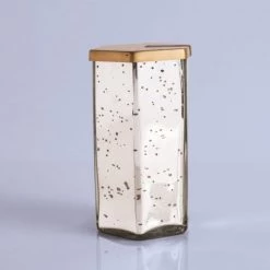 Capri Blue The Large Volcano Mercury Glass Candle In Silver Gold Accessories