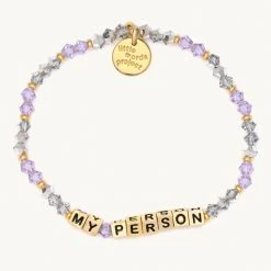 Little Words Project Accessories The My Person Bracelet In Gold Letters