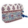 Bell Accessories The Clam Shell Pouch In White Pink Blue