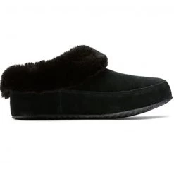 Sorel The Faux Fur Trim Slippers In Black