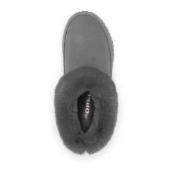 Sorel The Faux Fur Slippers In Quarry Shoes