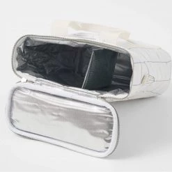 Sunny Life The Checkered Canvas Cooler In Blue White 5 Sunny Life The Checkered Canvas Cooler In Blue White