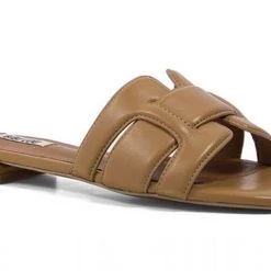 Bibi Lou Shoes The Low Heel Interlock Slide In Camel