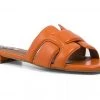 Bibi Lou Shoes The Low Heel Interlock Slide In Orange