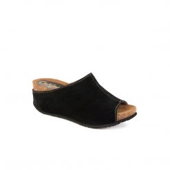 Californians The Center Split-Seam Slide Sandal In Black Shoes