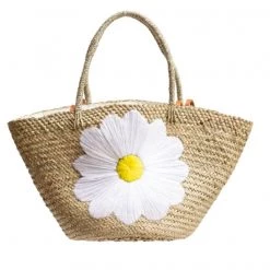 Jelavu The Daisy Tote In Natural Handbags