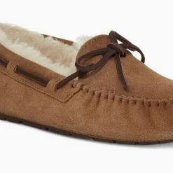 Ugg The Dakota Lace Moccasin Slipper In Chestnut Shoes