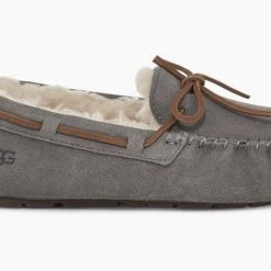 Ugg Shoes The Dakota Lace Moccasin Slipper In Pewter
