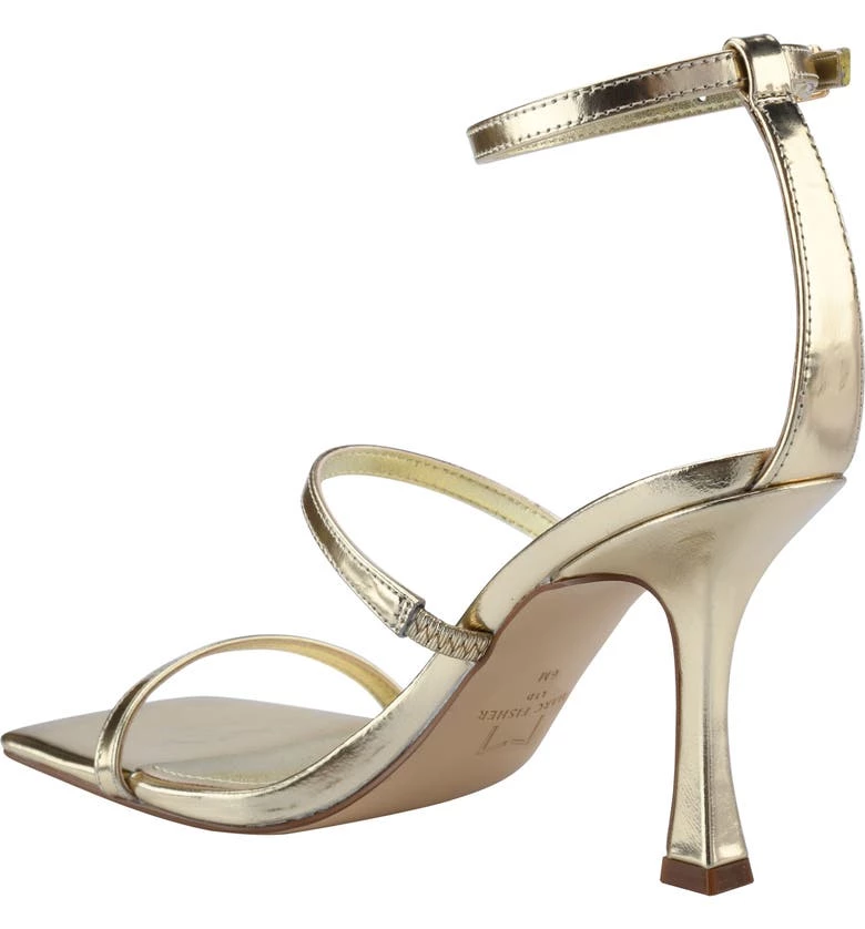 Marc Fisher Event Shoes The Three Band Dress Sandal In Gold 3 Marc Fisher Event Shoes The Three Band Dress Sandal In Gold