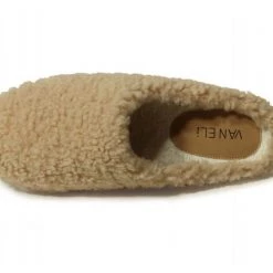 Vaneli The Faux Fur Slipper In Beige Shoes