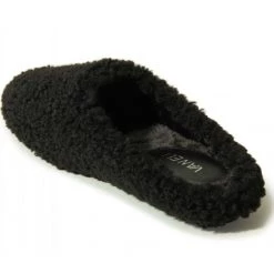 Vaneli The Faux Fur Slipper In Black