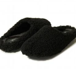 Vaneli The Faux Fur Slipper In Black