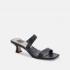 Dolce Vita The Mid Heel Asymmetrical Sandal In Black Shoes