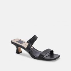 Dolce Vita The Mid Heel Asymmetrical Sandal In Black Shoes