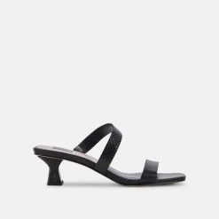 Dolce Vita The Mid Heel Asymmetrical Sandal In Black Shoes