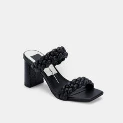 Dolce Vita Shoes The Braided Strap Sandal In Black