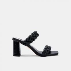 Dolce Vita Shoes The Braided Strap Sandal In Black