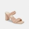 Dolce Vita Shoes The Braided Strap Sandal In Cream