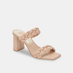 Dolce Vita Shoes The Braided Strap Sandal In Cream