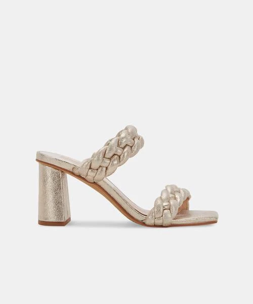 Dolce Vita The Braided Strap Sandal In Light Gold 2 Dolce Vita The Braided Strap Sandal In Light Gold