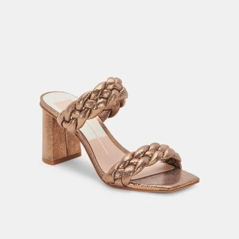 Dolce Vita The Braided Strap Sandal In Bronze 1 Dolce Vita The Braided Strap Sandal In Bronze