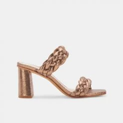 Dolce Vita The Braided Strap Sandal In Bronze