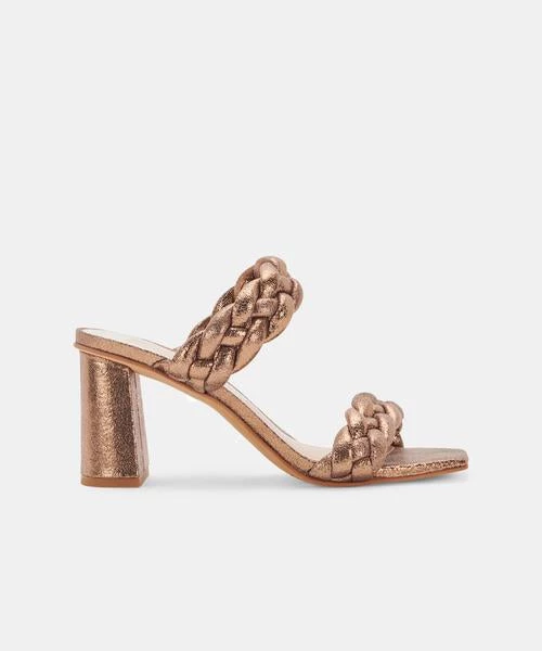 Dolce Vita The Braided Strap Sandal In Bronze 2 Dolce Vita The Braided Strap Sandal In Bronze
