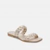 Dolce Vita The Flat Braided Sandal In Light Gold
