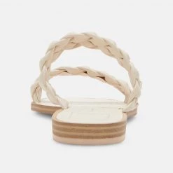 Dolce Vita The Flat Braided Sandal In Ivory 6 Dolce Vita The Flat Braided Sandal In Ivory