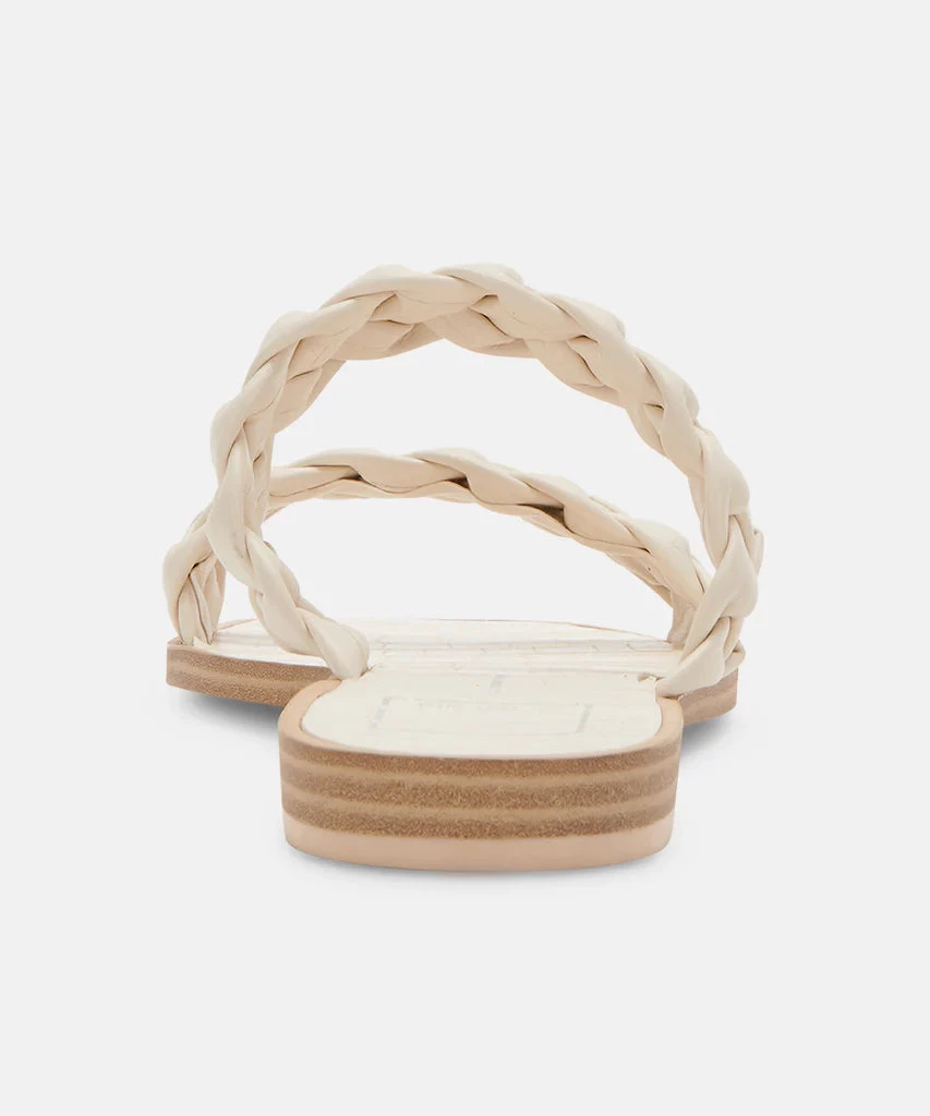 Dolce Vita The Flat Braided Sandal In Ivory 3 Dolce Vita The Flat Braided Sandal In Ivory