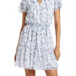 Drew The Yara Dress In Chambray Floral