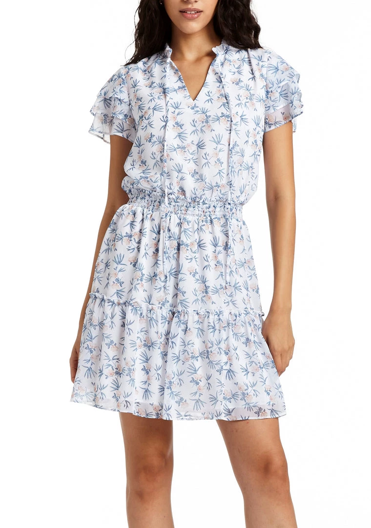 Drew The Yara Dress In Chambray Floral 1 Drew The Yara Dress In Chambray Floral