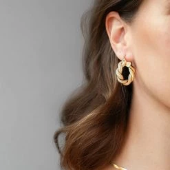 Electric Picks The Lennon Hoops In Gold Accessories