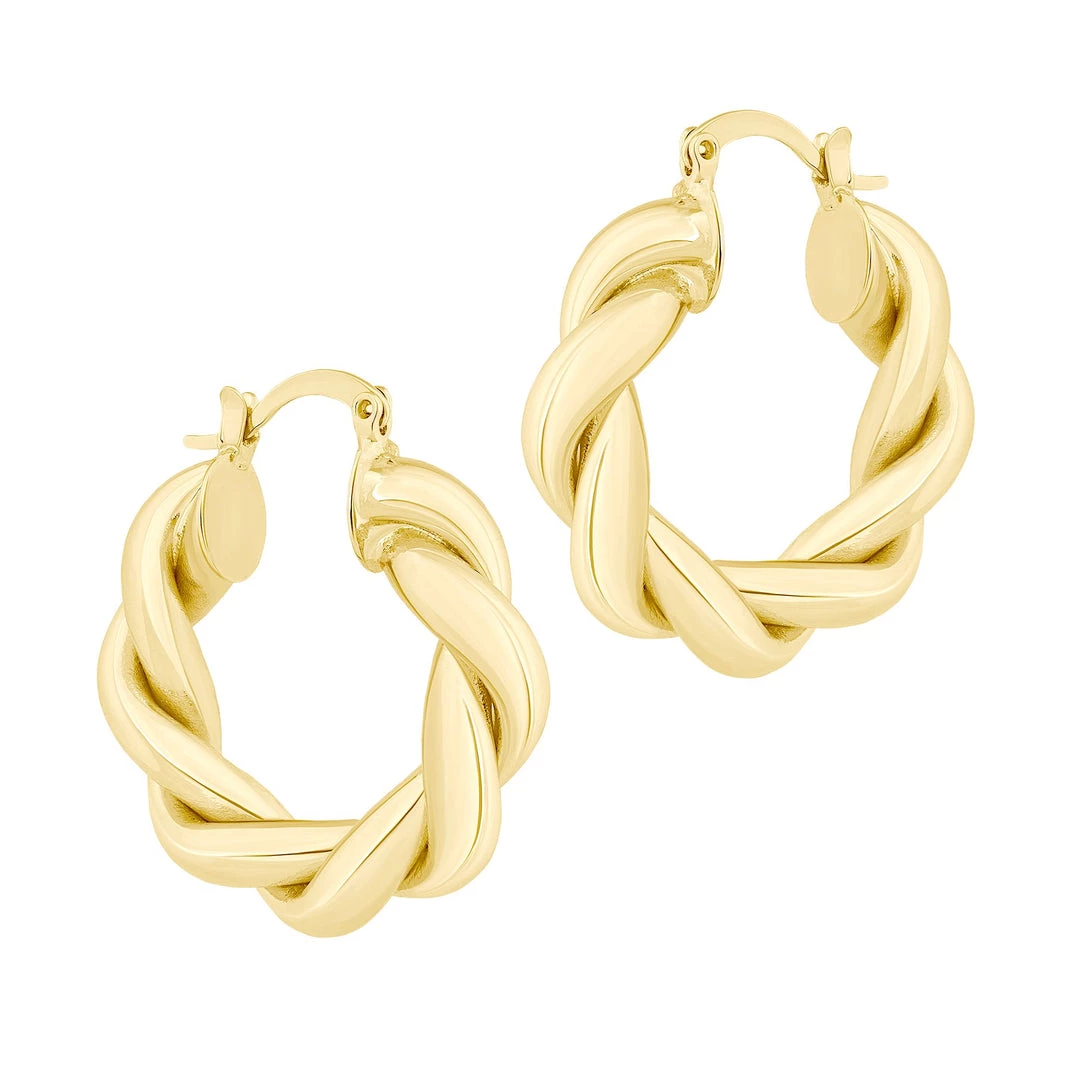 Electric Picks The Lennon Hoops In Gold Accessories 1 Electric Picks The Lennon Hoops In Gold Accessories