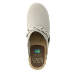 Mia The Clog With Braid Detail In Taupe