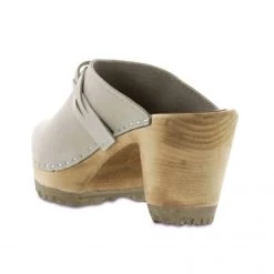 Mia The Clog With Braid Detail In Taupe