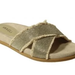 Vaneli Shoes The Chain X Band Sandal In Natural Silver