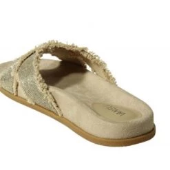 Vaneli Shoes The Chain X Band Sandal In Natural Silver