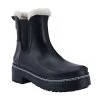 Marc Fisher The Faux Fur Lined Rain Boot In Black