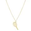 Electric Picks The Tennis Charm Necklace In Gold