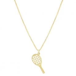 Electric Picks The Tennis Charm Necklace In Gold