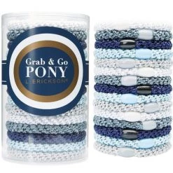 France Luxe The Grab & Go Ponytail Holders In Atlantic Blue