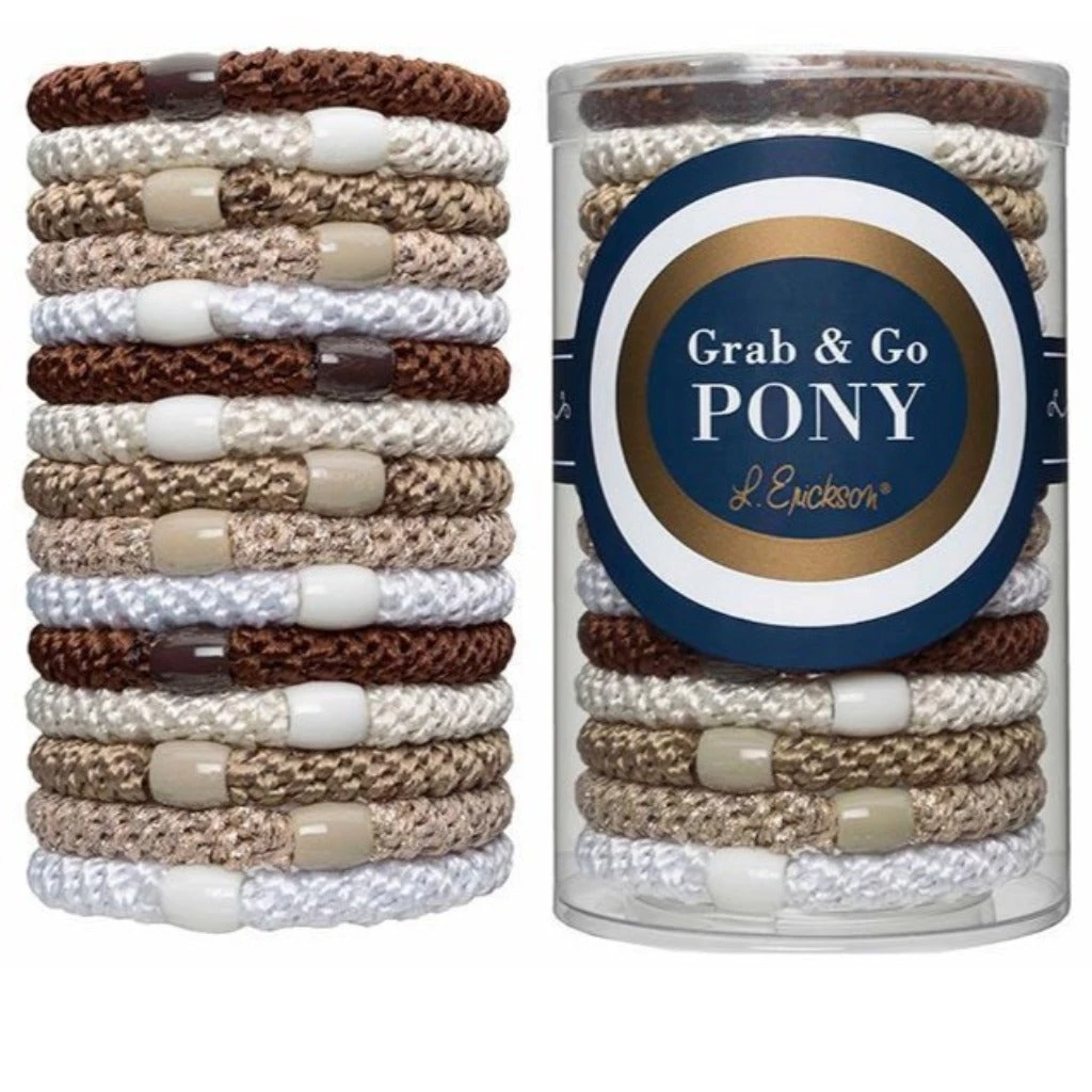 France Luxe The Grab & Go Ponytail Holders In Light Gold Metallic Accessories 1 France Luxe The Grab & Go Ponytail Holders In Light Gold Metallic Accessories