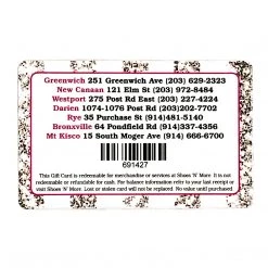 Shoes 'N' More In-Store Gift Card Accessories