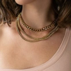 Electric Picks The Small Harden Link Necklace In Gold