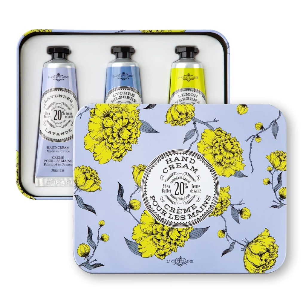 La Chatelaine The Hand Cream Trio Floral Tin Accessories 2 La Chatelaine The Hand Cream Trio Floral Tin Accessories