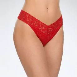 Hanky Panky The Original Rise Thong In Red Accessories