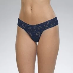 Hanky Panky The Low Rise Thong In Navy Accessories