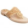 Jack Rogers Shoes The Jacks II Flat Sandal In Natural Gold